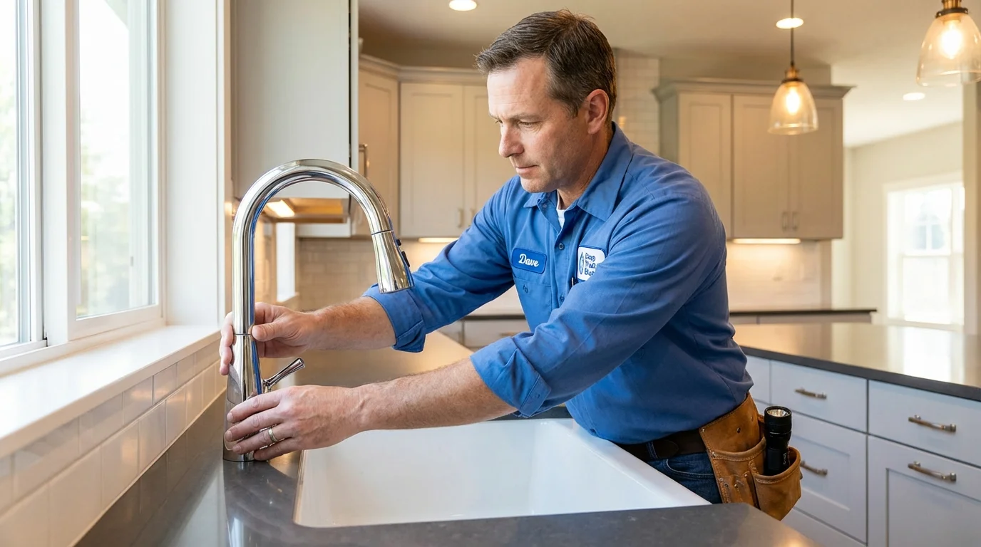 Kitchen faucet installation by Johns Plumbing LLC in Palestine